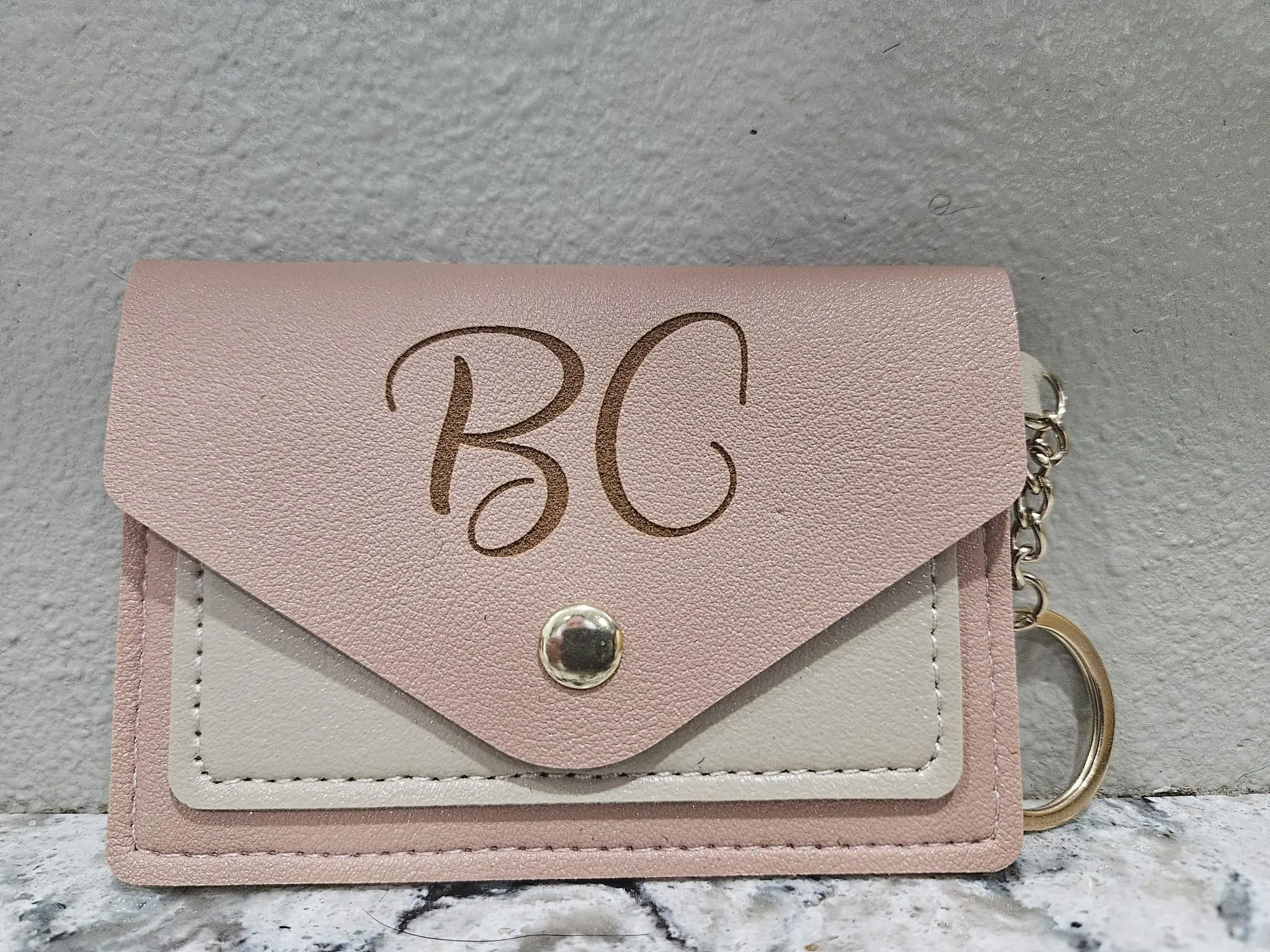 Personalized Wristlet, Wallet, or keychain  Great gift & perfect size. Sleek design personalized with intitials or name