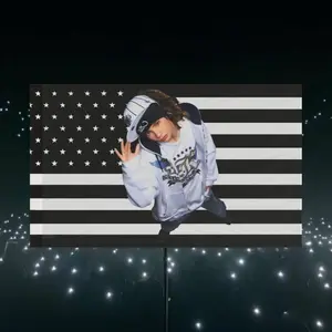 Tokio Hotel Fan Decoration - Tom Kaulitz Flag Wall Art, Tribute Banner, Music Room Poster, Rock Band Memorabilia, Alternative Home Decor (3x5), Fabric Material, No Power Needed, Stage Lights Background, Stage Decoration