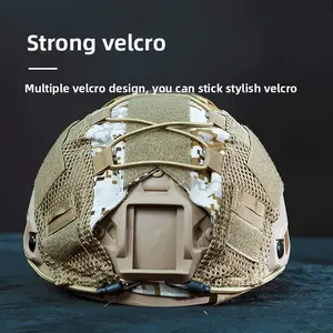 Quick-Dry Helmet Cloth Camouflage Face Shield Elastic Cord Camouflage CP Helmet Cloth Modified Tactical Accessories Detachable Face Shield