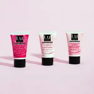 Lu Rescue Travel Size Kit  3-Piece Repair & Restore Hair Set TSA-Friendly - 1oz Shampoo, 1oz Conditioner, 1oz Styling Cream (Total 3 oz)