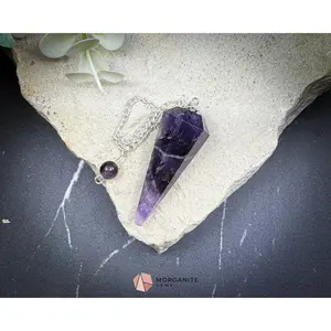 Amethyst Crystal Pendulum for Intuition & Spiritual Peace