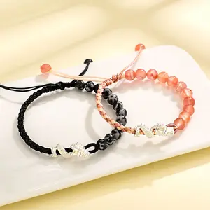 New Product Jade Bracelet South Red Couple Bracelet Female Niche Versatile High-end Feel Bracelet