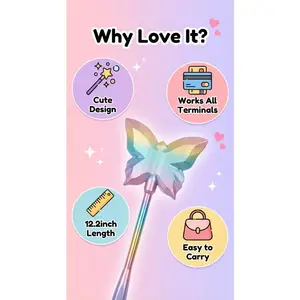 Butterfly Tap Payment Stick, Portable Accessory for Busy Daily Life, Model Xinghao Gt60, No Ca Prop 65 Re