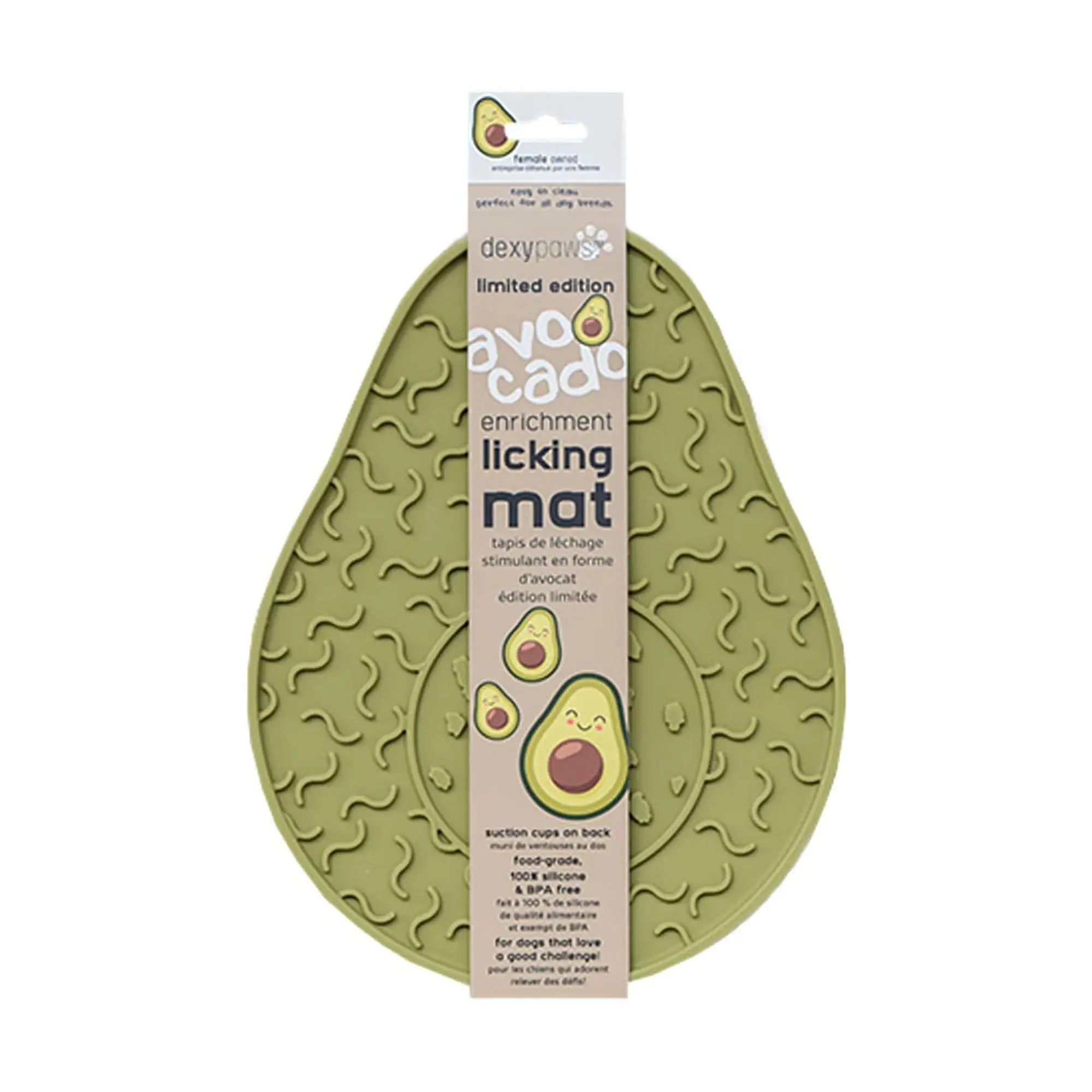 Dexypaws Dog Enrichment Avocado Feeding & Licking Mat
