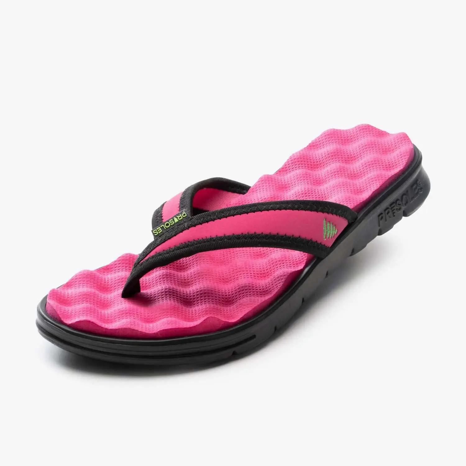 Women's Sconset Recovery Flip Flops - Pink Acupoint® Acupressure Massaging Open Toe Sandals, Lightweight Waterproof Shoes for Post Workout Relief, Everyday Activity, Floats on Water, Improves Circulation