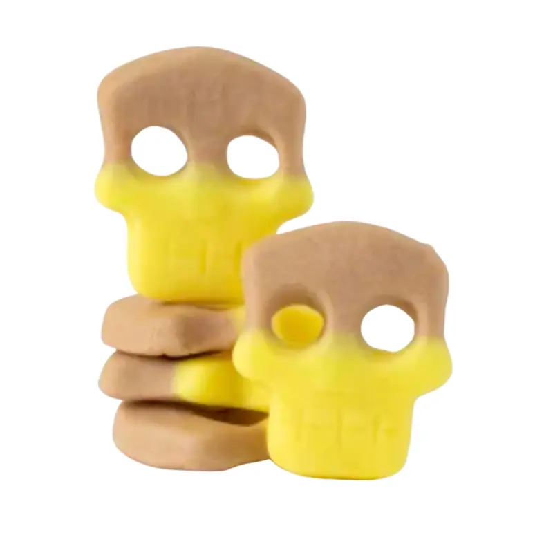 Banana Toffee Skull Gummies - Swedish Candy Favorite