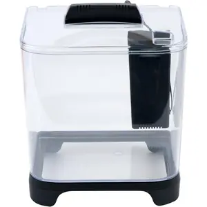 Penn Plax Deluxe Triple Betta Bow Aquarium Tank 0.7 Gallon Includes Under Gravel Filter and Plastic Plants