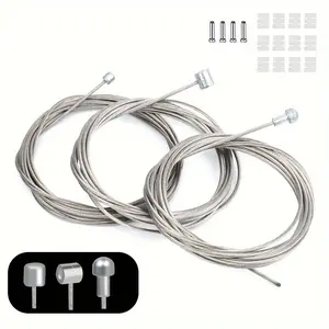 4 Pieces Bicycle Shifter Cable/4 Pieces MTB Brake Cable/4 Pieces Road Bike Brake Cable,Bicycle Brake Cable Set for Shimano SRAM MTB and Road Bike