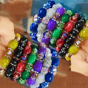 14Pcs Boho Style Colorful Glass Beads Bracelets Set for Women | Ideal Gift for Best Friend, Suitable for Parties & Vacations Beach Occasion Wear