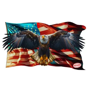 Patriotic American Flag bald eagle Decal Decor Decorative