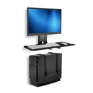 Monitor and Keyboard Wall Mount with CPU Holder