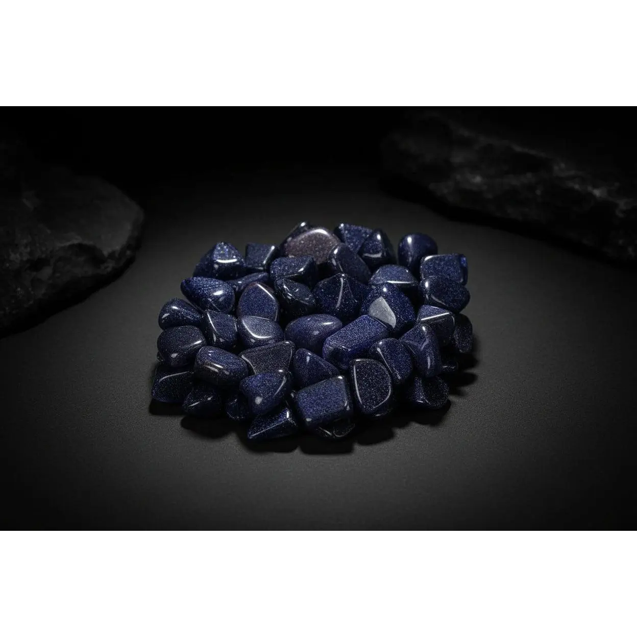 Tumbled Blue Goldstone – Stone of Ambition & Protection