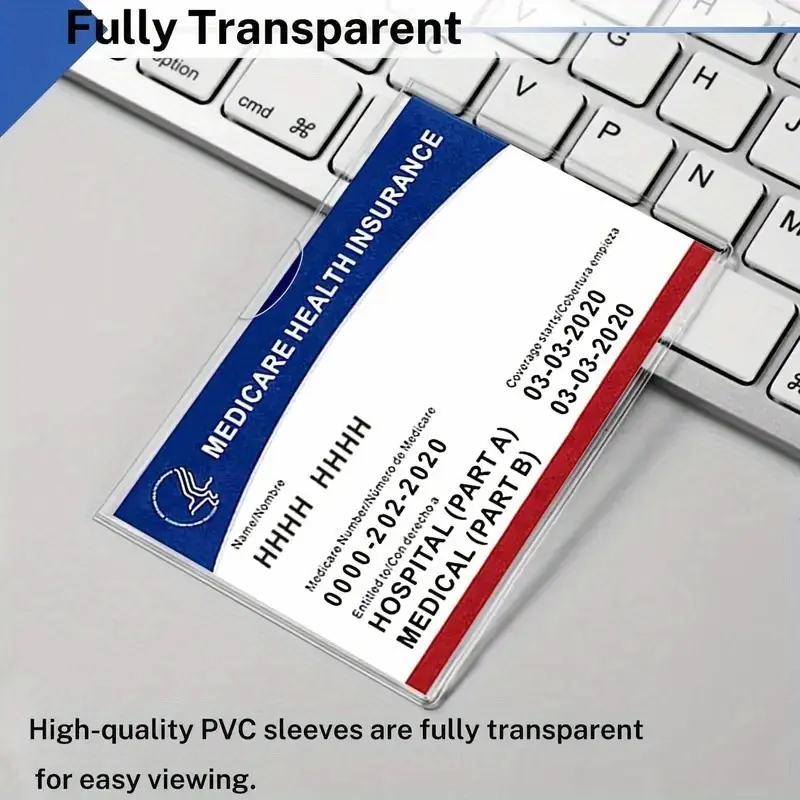 10pcs Durable PVC High Quality Card Protection Card Cover, Transparent Social Security Credit Card Clip for Wallet Storage, Soft And Flexible Design Card Protector