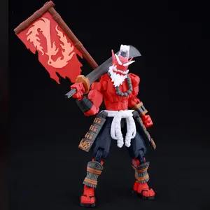 ​9L3D Dummy13 Warcraft Blademaster with Flaming Sword Multi-Jointed LUCKY13 3D Printed T13 Titan13 Stop Motion Model Toys