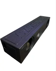 FIT 2019-2024 Ram 1500 ONLY Crew Cab Sub Box 2x8” Subwoofer Enclosure Ported Made in USA Black Bed Liner Compatible with Dodge RAM Crew Cab