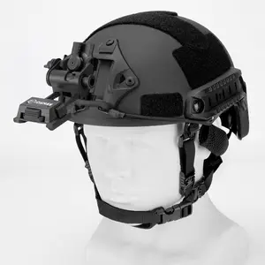 CIGMAN NVG Helmet and Metal Mount Adjustable Full Metal Aluminum NVG Mount for Helmet with Stability and Wear Resistance(No goggles)