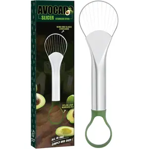 Avocado Slicer,Avocado Pit Remover /Peeler,Well Made Stainless Steel Avocado Slicer and Pitter Tool,Really  Thin Slices, Holiday Gifts