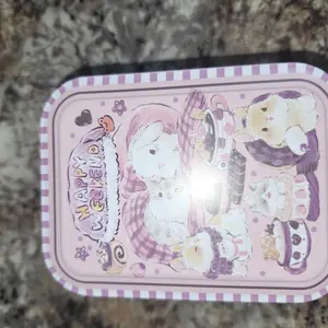 BunnyLulu Handmade Fluffy Keychain with Designer Tin Box & Certificate Card, A Palette of Aesthetic Colors, 5.8" Plush Charm for All Ages, Easter Basket Filler & Stress Relief Toy