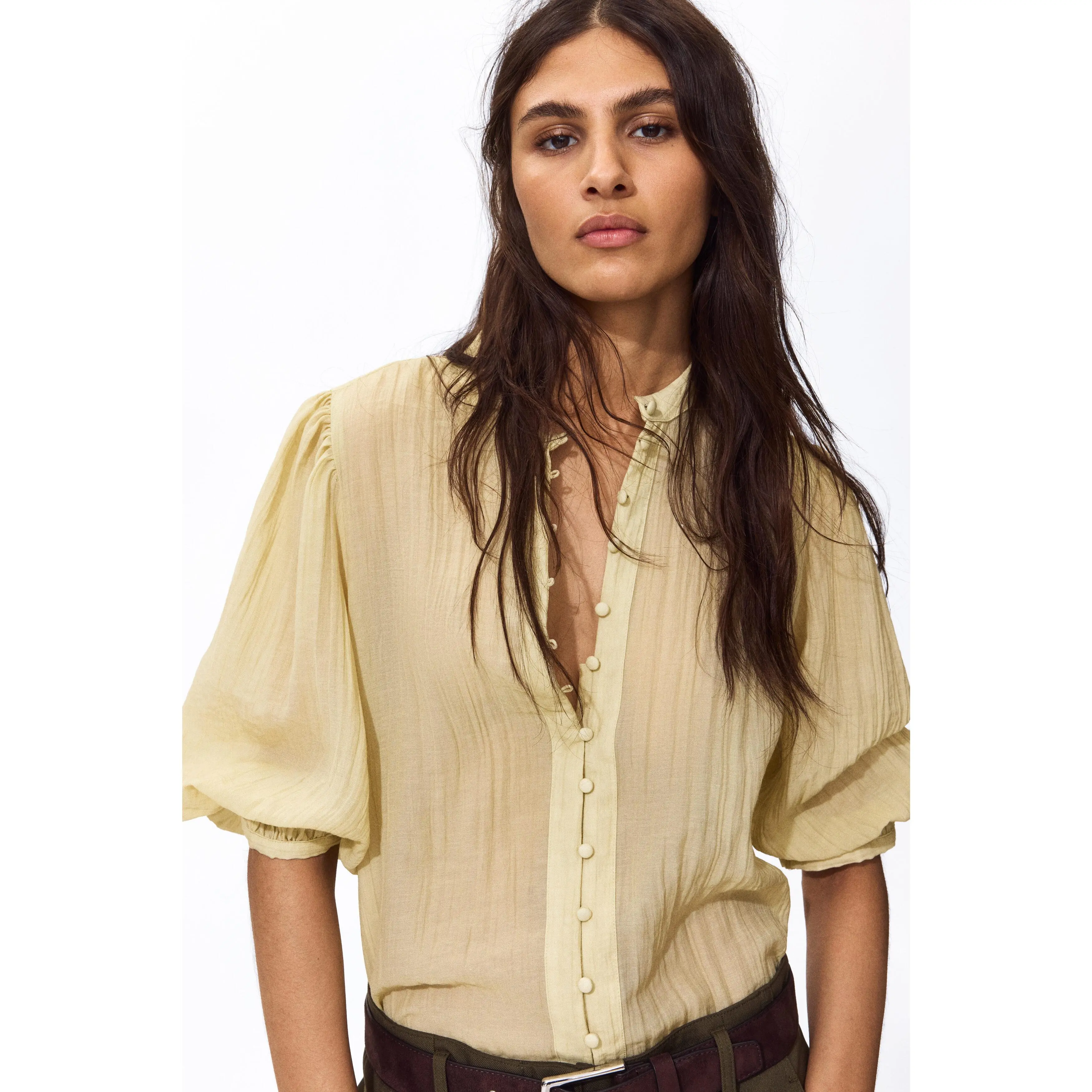 H&M Balloon-sleeved blouse H&M Balloon-sleeved blouse