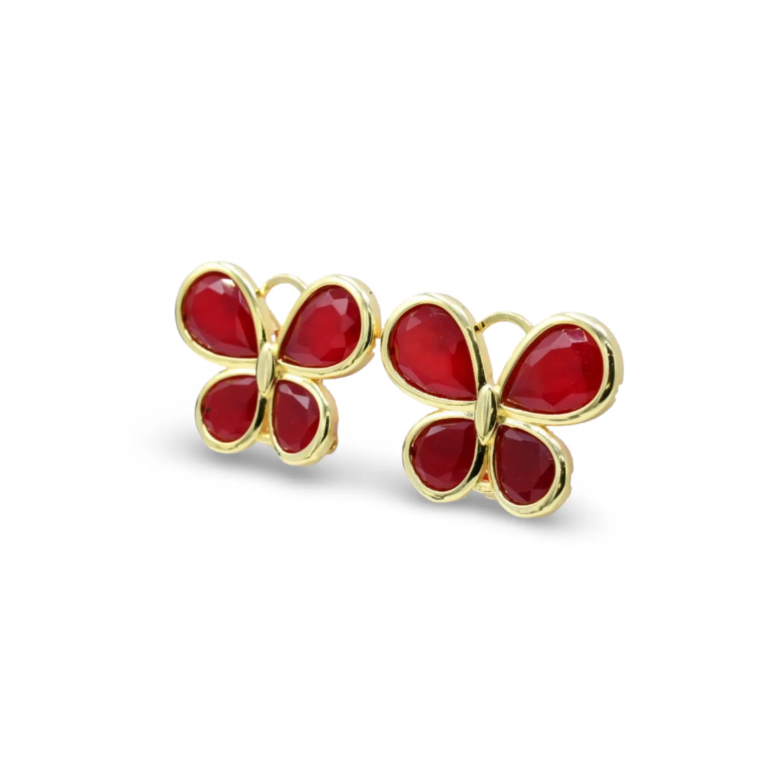 Red Butterfly Earrings
