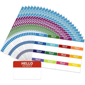 Name Tag Stickers 2"x3" Name Tags Hello My Name is Stickers Colored Name Tags for School Office Home Meeting, 416 Labels