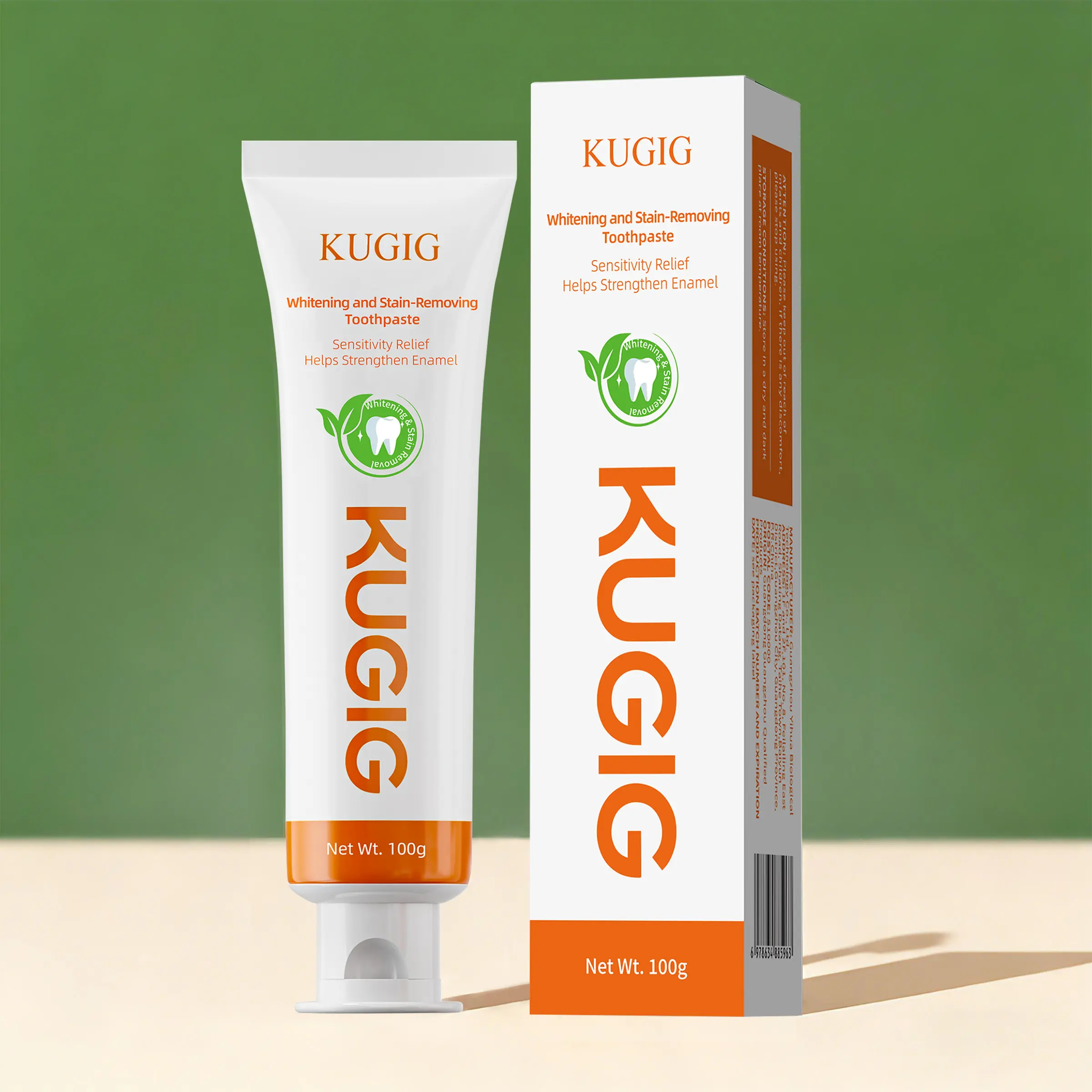 KUGIG Toothpaste - Fluoride-Free Gentle Formula for Sensitive Teeth, Mint-Flavored Breath Care Toothpaste for Plaque Removal, Cavity Protection, Teeth Whitening, Gum Support & Bright Smile, What Is Kugig Toothpaste