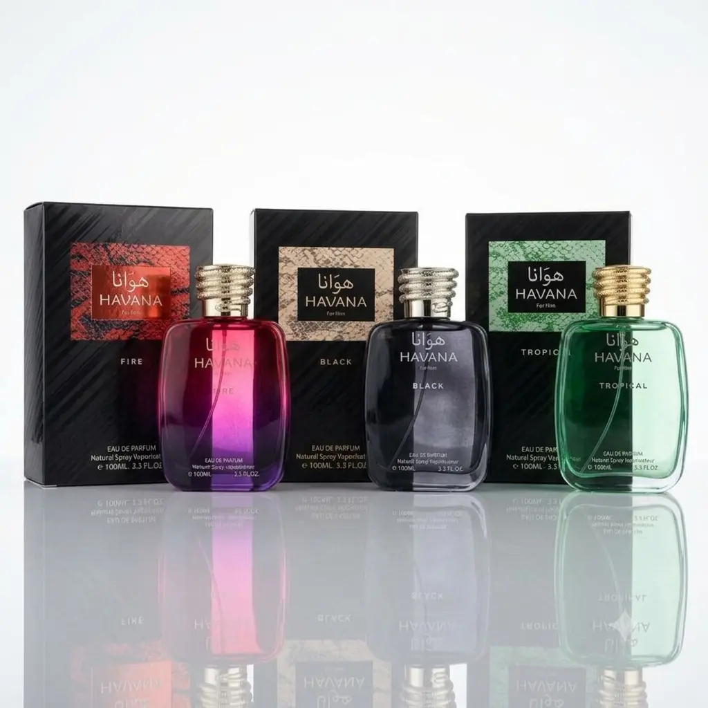 Havana Cologne Bundle Trio - 3 Great Colognes - Fire,Tropical,Black - Men's Fragrance Havana Cologne Bundle Trio - 3 Great Colognes - Fire,Tropical,Black - Men's Fragrance