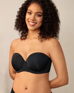 DELIMIRA Women's Underwire Contour Multiway Full Coverage Strapless Bra Plus Size