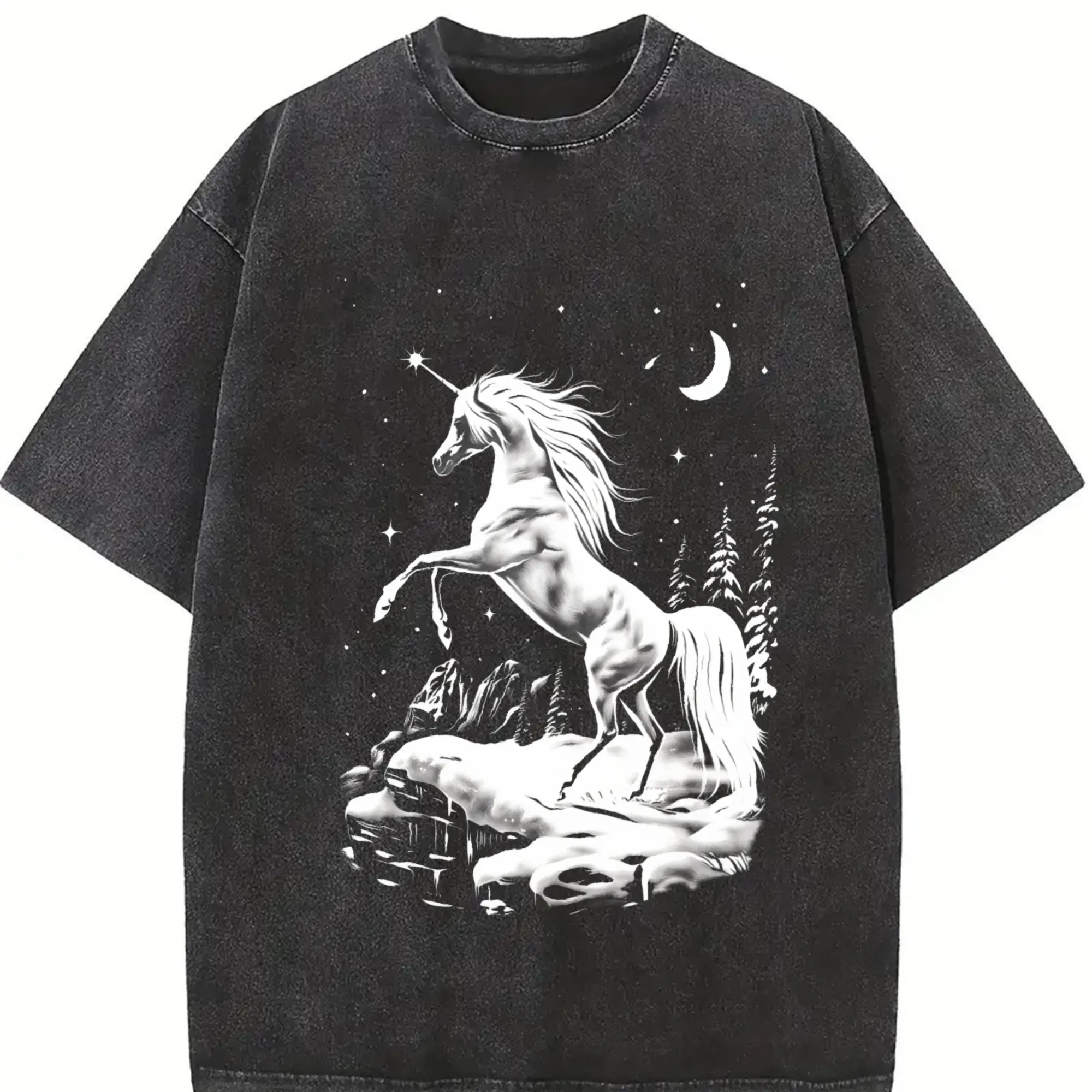 Majestic Unicorn Fantasy T-Shirt, Vintage 90s Mythical Creature Tee, Retro Moonlit Magic Shirt, Y2k Fairytale Graphic, Enchanted Gift Top