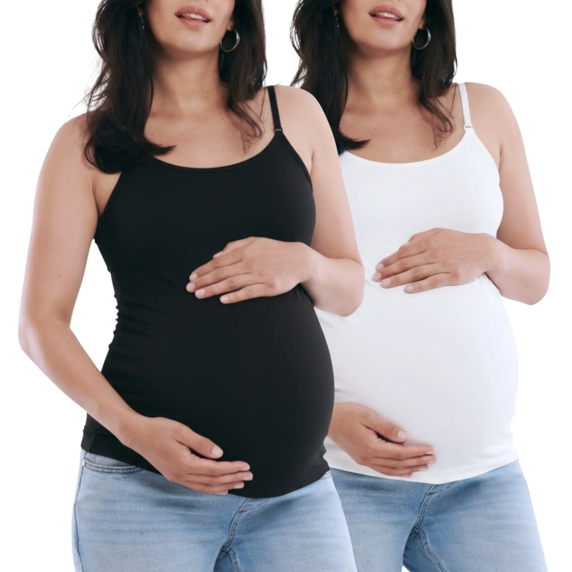Clip Down Nursing Tank Top - 2 Pack