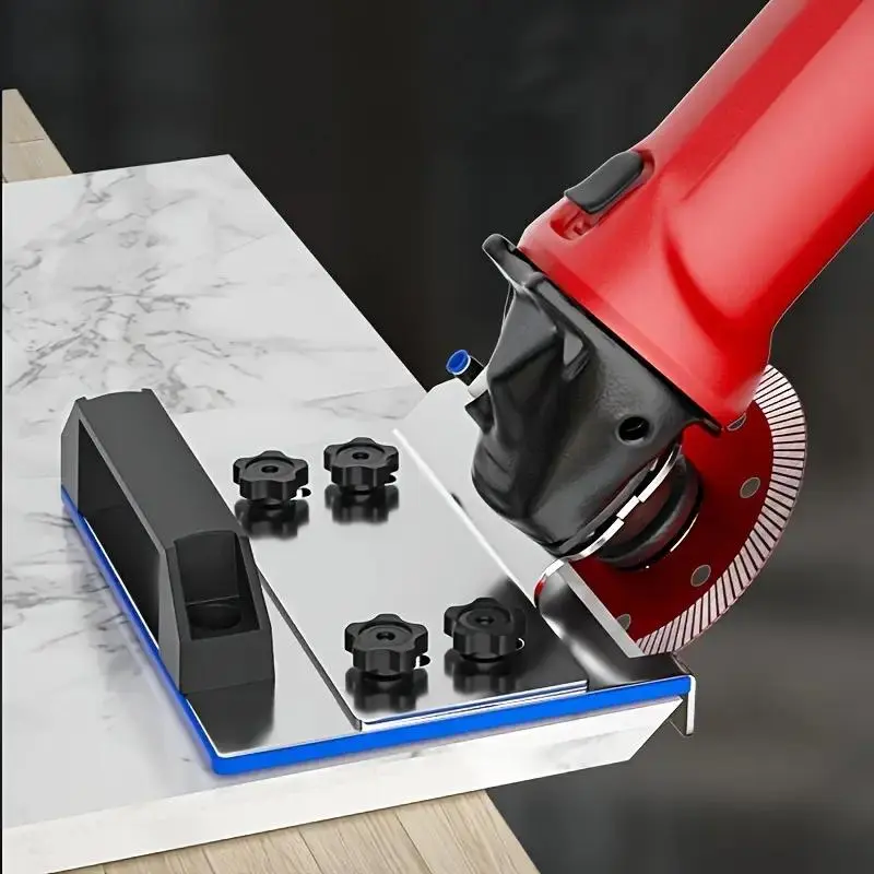 Portable 45-Degree Chamfering Rack for Angle Grinder, Haitang Corner Tiling Tool, Aluminum, No Power Needed, Angle Grinding Tools