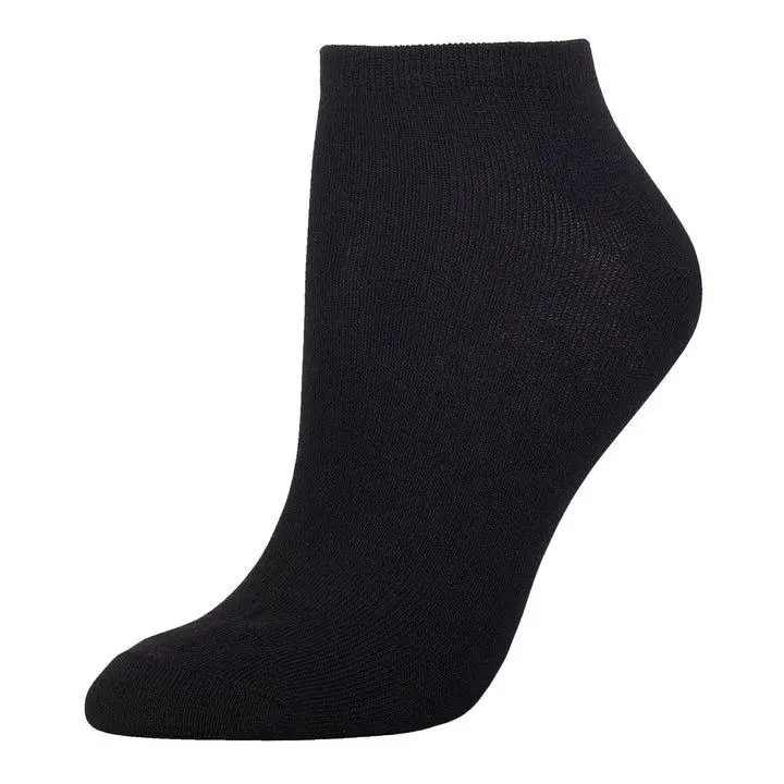 LOW CUT PLAIN BLACK SOCKS (12 Pairs)