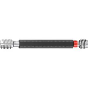 Emuge Plug Thread Gage: M8x0.75 Thread, 6H Class, Double End, Go & No Go Handle Included L0100100.0250