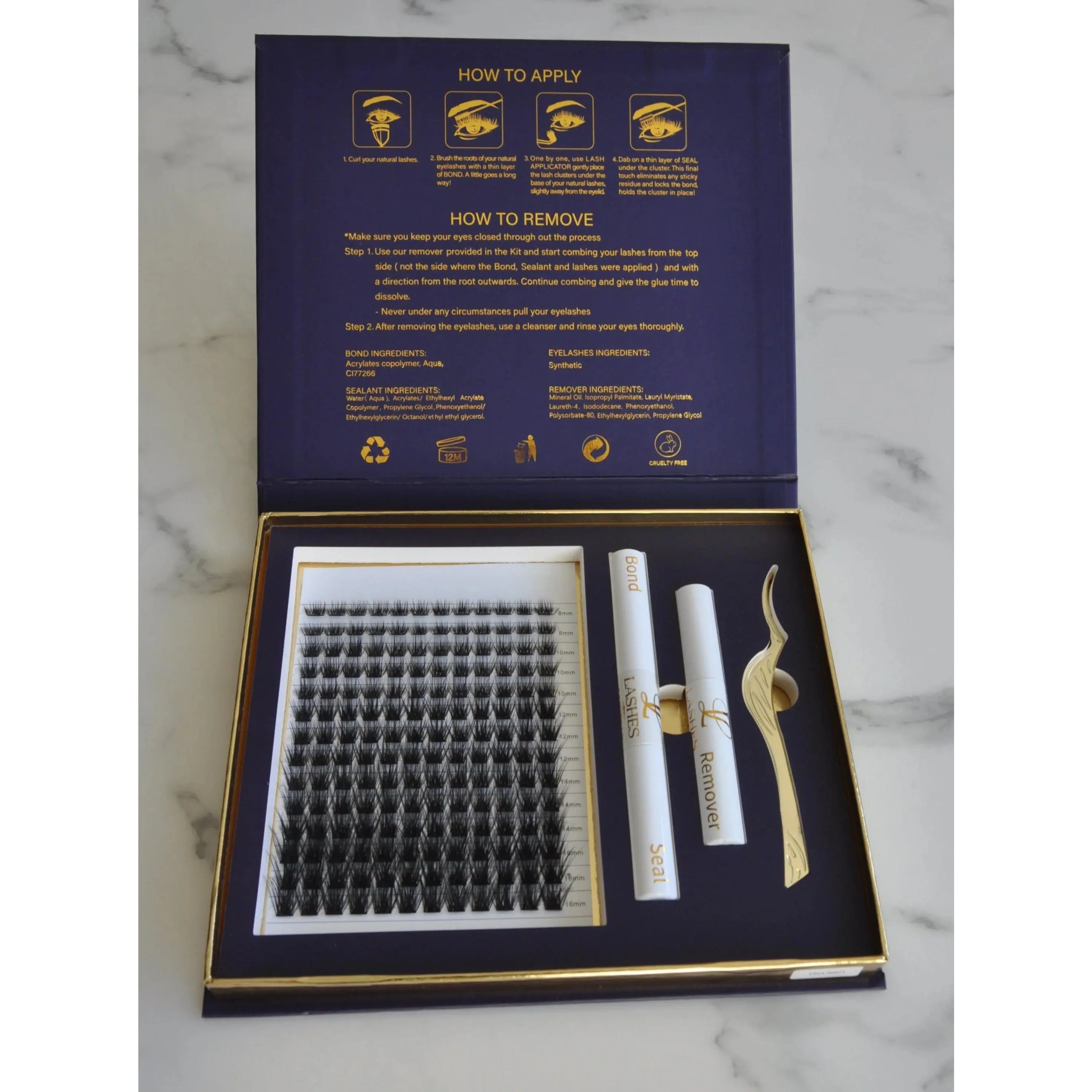 DIY Lash Cluster Kit –Flirt Alert- Medium Volume