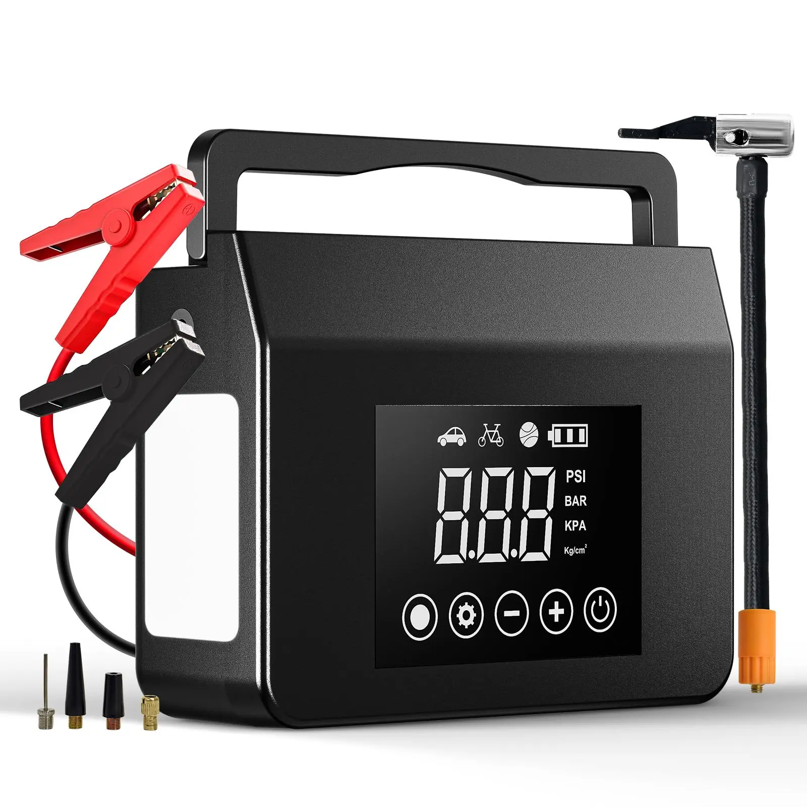 [Eleacc] 2026 4000A Car Jump Starter with 150PSI Tire Inflator, 15000mAh Power Bank & LED Light, Powerful & Reliable, Compatible with Most Cars, Trucks (All Gas/8.0L Diesel), All-in-One Automotive Emergency Tool
