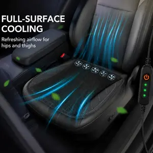 5-Fan Ventilated Car Seat Cushion - Breathable Invisible Fan Cooling Pad, Adjustable Cooler for Driving on Hot Days,USB, 2026 NEW