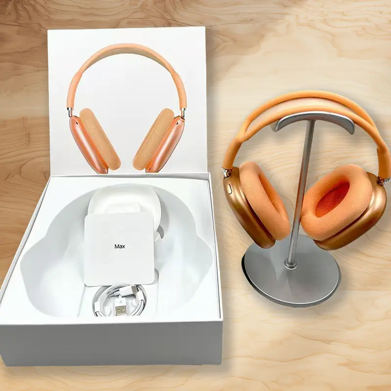 PodsMax Bluetooth Wireless Headphones - TWS Over-EarHeadset Compatible with iPhone - Noise-Cancelling, DeepBass, Gaming & Sports Headphones noise cancelling headphones with microphone