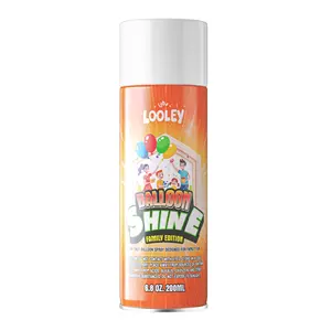 LOOLEY Balloon Shine Spray, 7 fl.oz Long Lasting High LOOLEY Shine Balloon Spray, Waterproof and Instant Gloss Formula, No-Wipe Design, Fragrance-free, Perfect for Party and Event Decorations
