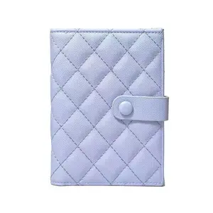 Quilted PU Leather Passport Wallet for Women with Vaccine Card Holder Secure Document Organizer Ideal Travel Gift Fashionable Accessory