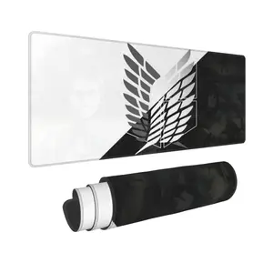 Attack on Titan Desk Mat 11.8×31.5 in – Extra Large Smooth Surface Mouse Pad, Fierce Titan Battle Theme for Office Workstation & Home Use