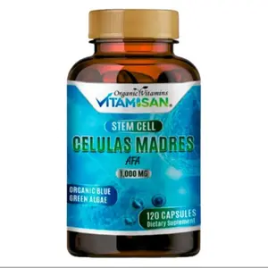 CELULAS MADRES, Stem Cell Capsules, 120 Count, Organic Blue Green Algae
