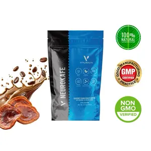 Neurokafe Premium Black Coffee with Ganoderma & Ginseng Nootropic Blend 150g Natural Sugar-Free Gluten-Free Vegan Friendly - Beverage