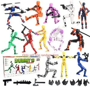 Activity Dolls, 3D Trend Action Figures, Multi-Jointed Moveable Toys, DIY Assembly Digital Figurines, Desktop Decorations, Christmas/halloween Gifts
