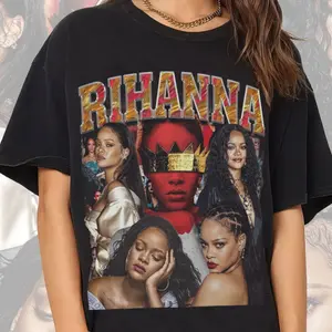 Rihanna Shirt Vintage 90s Style Shirt Unisex Homage T Shirt Nbyit