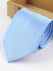 Men's Solid Color Striped Thin Tie, Business Formal Wedding Accessory, Enhance Casual Professional Image, Suitable for Special Occasions and Daily Wear, Solid Textured Tie, Casual Elegant Tie