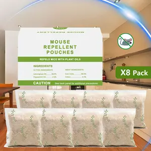 10 Pack Rodent Repellent,  Mouse Repellent Pouches, Mice Repellents Indoor, Rat Repellant for House, Mouse Deterrent Outdoor, Rodent-Repelling Pouches, Natural Peppermint to Repel Mice and Rats