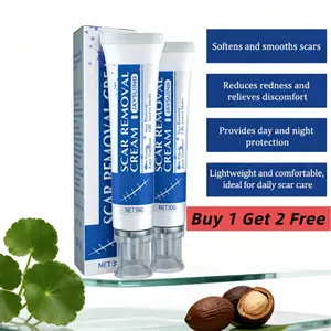 【Buy 1 Get 2 Free】Suitable for severe scars Scar Cream,Silicone Scar Gel,ScarRemoval Cream,Scar Silicone Gel,Scar Gel,ScarCream for Surgical Scars and Keloid Bump
