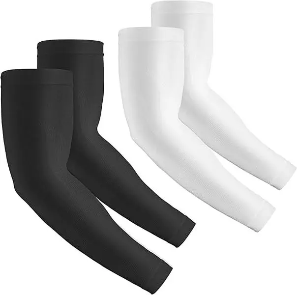 UPF 50+ UV Protection Arm Sleeves for Men Women Youth | Cooling Compression Football Sleeves, Breast Cancer Awareness Pink, Summer to Fall Freshness #summervibes #summerwins