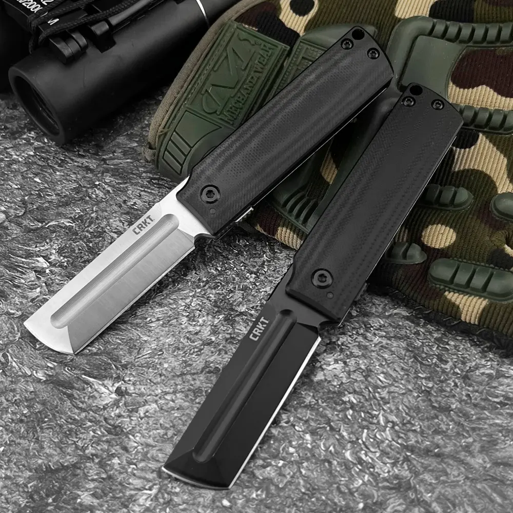 Best Selling Lightweight 5915 Outdoor Pocket Knife 8Cr13Mov Blade 420 Steel + G10 Handle Camping Survival Knife Hiking EDC Jungle Fruit Knife Survival Tools Survival Gear Outdoor Camping Knives