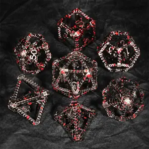 Hollow Winged Dragon Dice - Spellcaster's Metal Dice Set